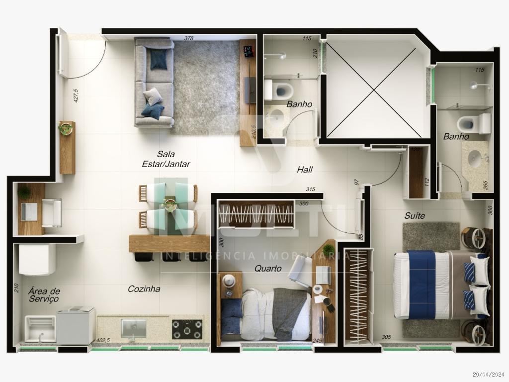 Apartamento à venda com 2 quartos, 51m² - Foto 5