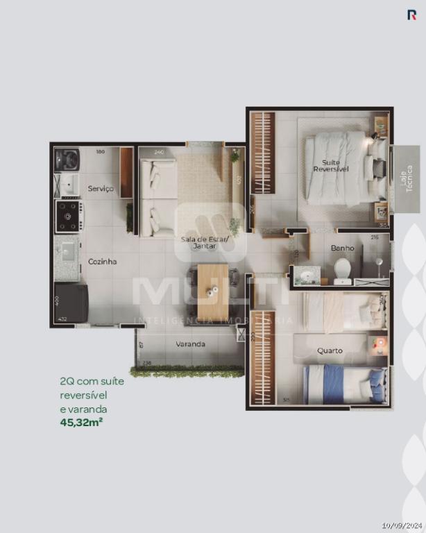 Apartamento, 2 quartos, 45 m² - Foto 5