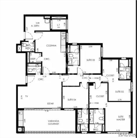 Apartamento, 4 quartos, 169 m² - Foto 23