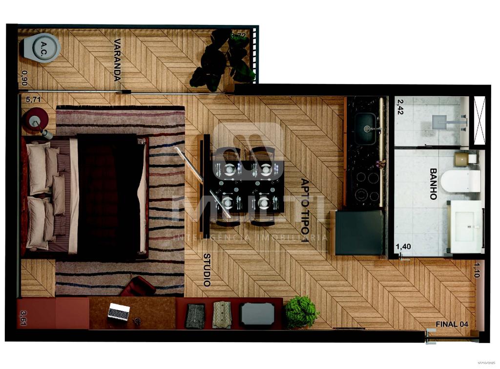 Apartamento à venda com 1 quarto, 27m² - Foto 15