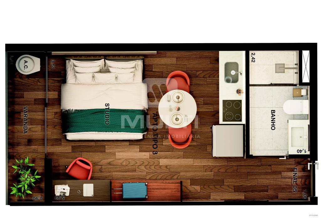 Apartamento à venda com 1 quarto, 27m² - Foto 17