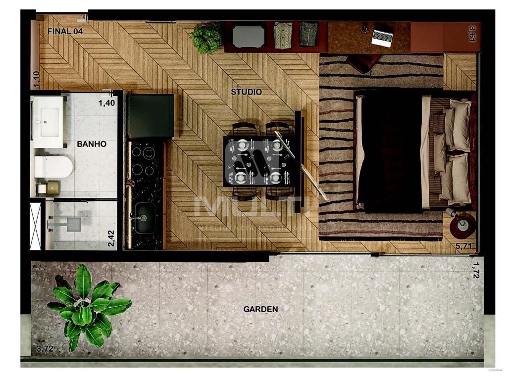 Apartamento à venda com 1 quarto, 27m² - Foto 20