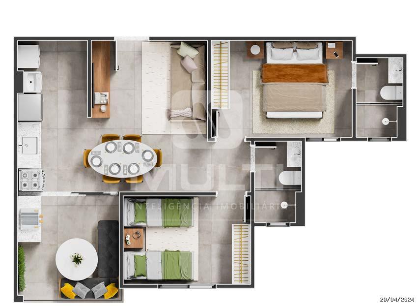 Apartamento à venda com 3 quartos, 76m² - Foto 7