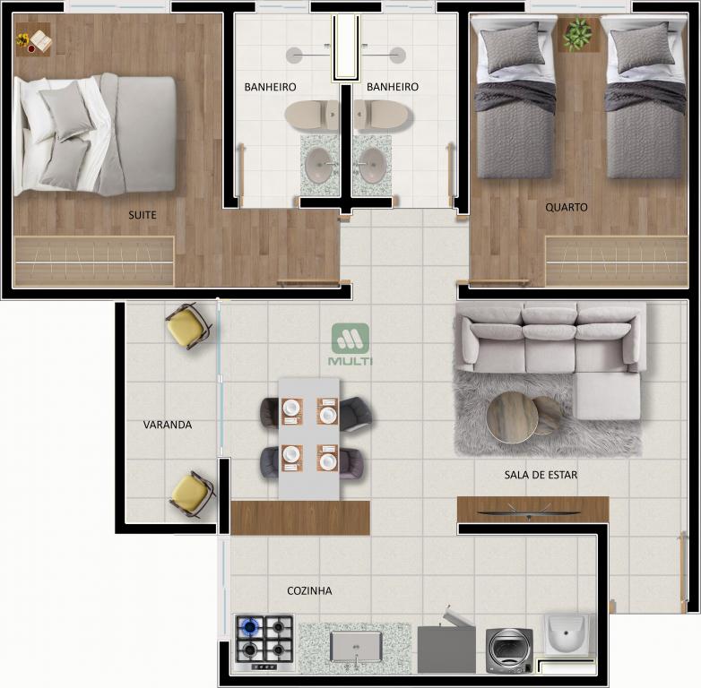 Apartamento à venda com 2 quartos, 55m² - Foto 17