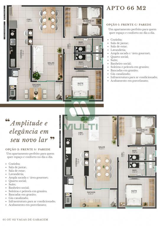 Apartamento à venda com 2 quartos, 59m² - Foto 3