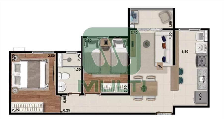 Apartamento à venda com 2 quartos, 55m² - Foto 13