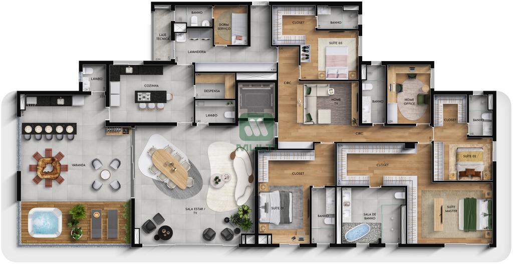 Apartamento à venda com 3 quartos, 169m² - Foto 21