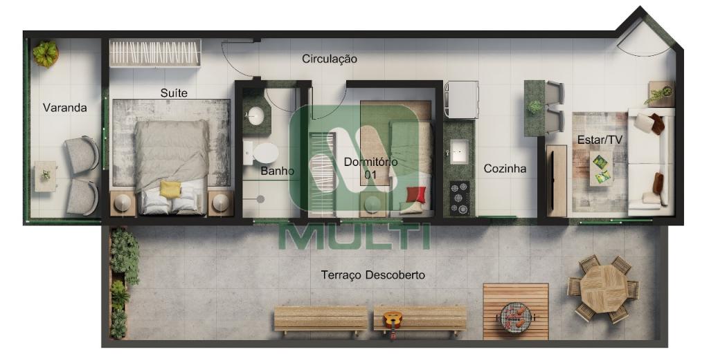 Apartamento à venda com 2 quartos, 47m² - Foto 2