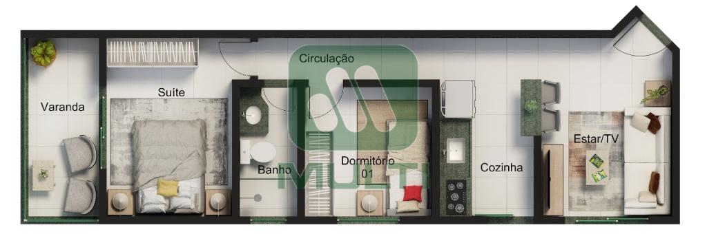 Apartamento à venda com 2 quartos, 47m² - Foto 3