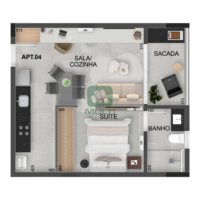 Apartamento à venda com 1 quarto, 43m² - Foto 7