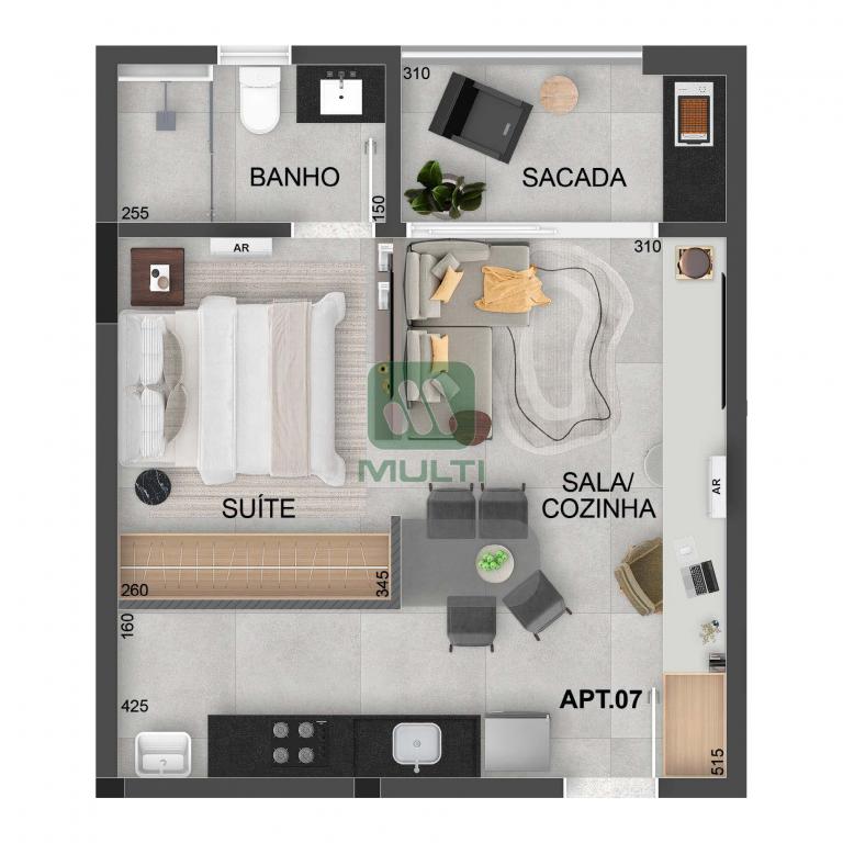 Apartamento à venda com 1 quarto, 43m² - Foto 9