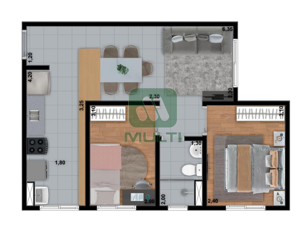 Apartamento à venda com 2 quartos, 43m² - Foto 2