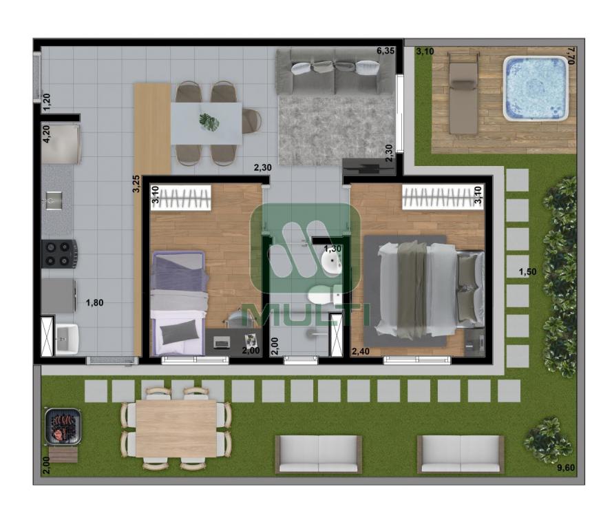 Apartamento à venda com 2 quartos, 43m² - Foto 3