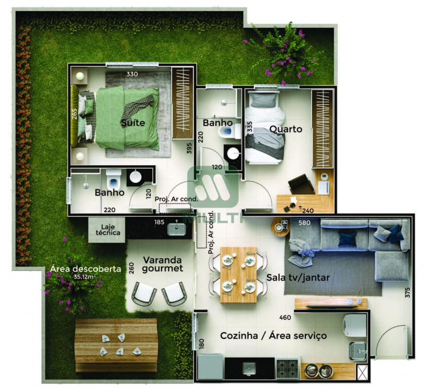 Apartamento à venda com 2 quartos, 56m² - Foto 10