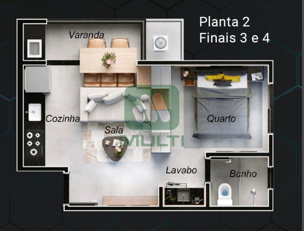 Apartamento à venda com 1 quarto, 34m² - Foto 6