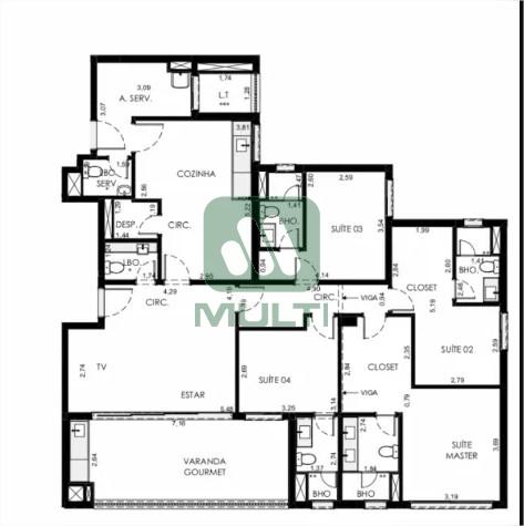 Apartamento à venda com 4 quartos, 169m² - Foto 23