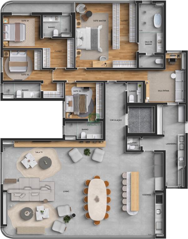 Apartamento à venda com 3 quartos, 125m² - Foto 18